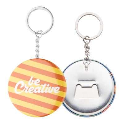 KeyBadge Bottle Silver/White