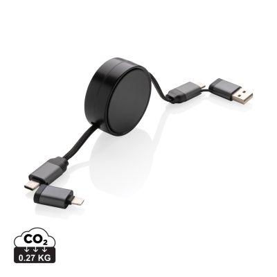 Terra RCS 6 u 1 kabel na uvlačenje od recikliranog aluminija