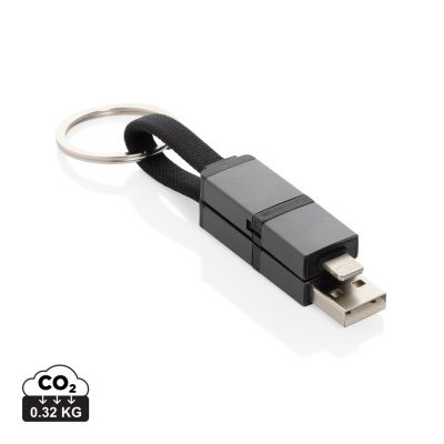 Terra recycled aluminum 4 in 1 60W fast charging cable