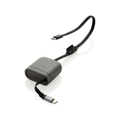 Spira RCS recycled retractable 100W fast charging cable