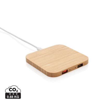 Bamboo 5W bežični punjač s USB-om