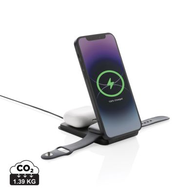 Swiss Peak RCS rPU 15W 3-u-1 magnetski bežični punjač