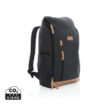 Impact AWARE™ 16 oz. recycled canvas 15' laptop backpack
