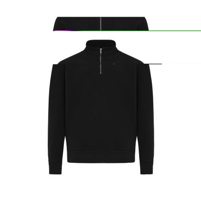IQONIQ Elgon recycled cotton quarter zip sweater