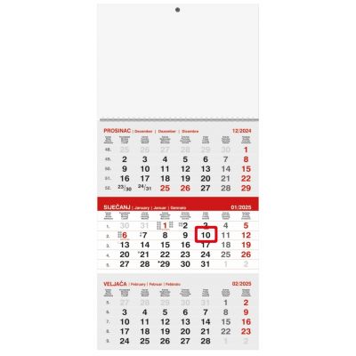Trodjelni poslovni kalendar